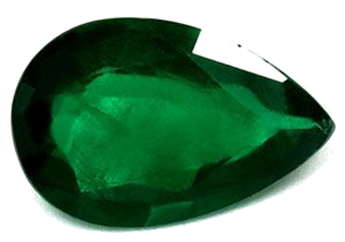 2.57 carat GREEN Pear Smaragdas (1)