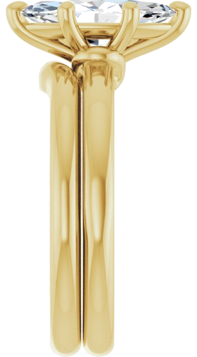 14K Yellow  12x6 mm Marquise Solitaire Engagement Ring Mounting (9)