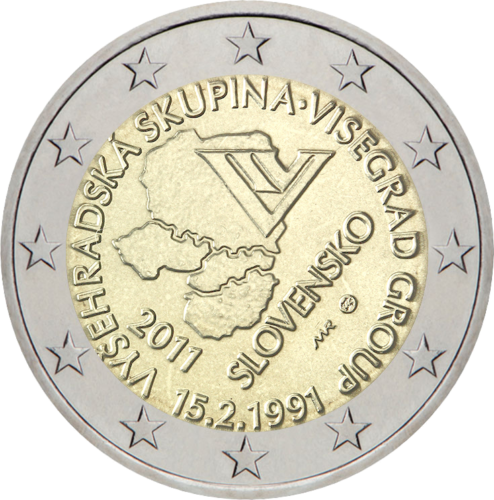2011 Slovakia Visegrad Group 2 euro coin (1)