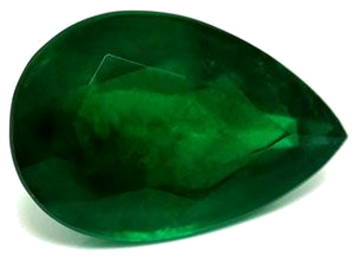 2.72 carat GREEN Pear Smaragdas (1)