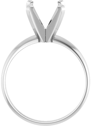 Sužadėtuvių Žiedas „Solitaire“ 585 Baltojo Aukso Square 6.5mm (2)