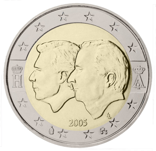 2005 Бельгийско-Люксембургский экономический союз монета 2 евро (1)