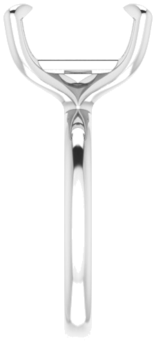 Sužadėtuvių Žiedas „Solitaire“ 585 Baltojo Aukso Emerald 12mm x 10mm (4)