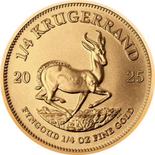 1/4 oz Krugerrand 2025 Pietų Afrika auksinė moneta (1)