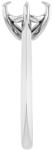 Platinum 8.2 mm Round Solitaire Engagement Ring Mounting (4)