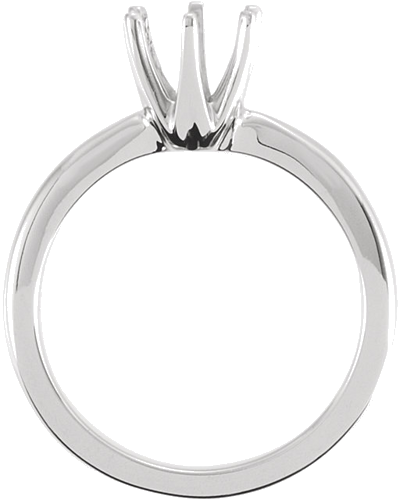 Sužadėtuvių Žiedas „6-Prong Tall Solstice Solitaire®“ 585 Baltojo Aukso Round 5.2mm (2)