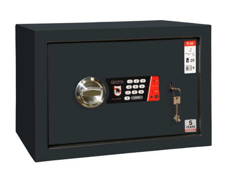 Домашний сейф Griffon R.30.K.E (20 кг) (1)