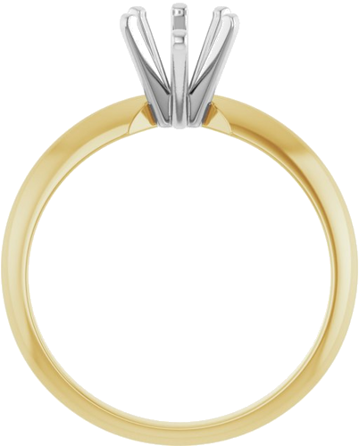 Sužadėtuvių Žiedas „Lightweight Solitaire“ 585 Baltojo Ir Geltonojo Aukso Pear Shape 9mm x 5.5mm (2)