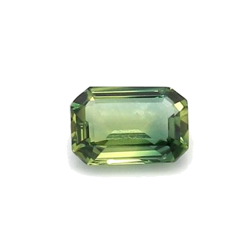0.64 carat GREEN STEP cut Octagonal Safyras (1)