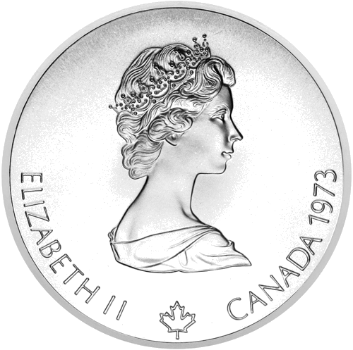 10 dolāri Olimpiāde Pasaules karte Kanāda 1975 sudraba monēta (2)