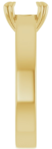 Sužadėtuvių Žiedas „Solitaire“ 417 Geltonojo Aukso Round 8mm (4)