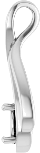 14K White  6.5 mm Round Pendant Mounting (3)