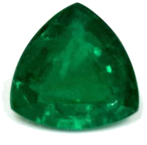 1.63 carat GREEN Trilliant Smaragdas (1)