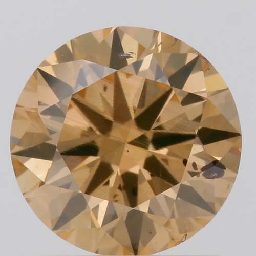 1.15 carat Fancy Yellow Yellow Brown-SI2 GD cut Natūralus Round Deimantas (1)