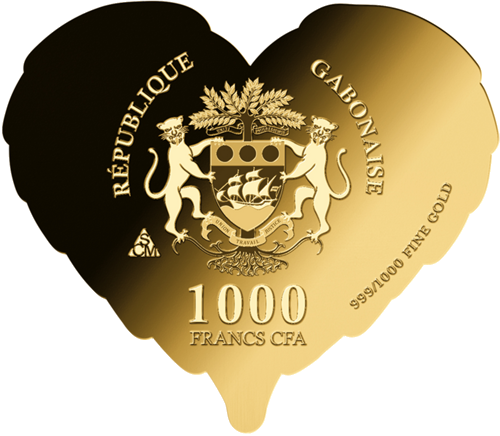 1/1000 oz Guardian Angel 1000 franku Gabonas zelta monēta (3)