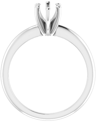 14K White  10x5 mm Marquise Solitaire Engagement Ring Mounting (2)