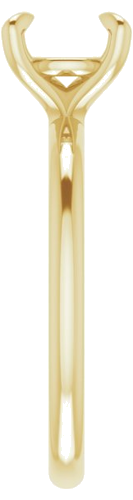 Sužadėtuvių Žiedas „Solitaire“ 585 Geltonojo Aukso Round 7.4mm (4)