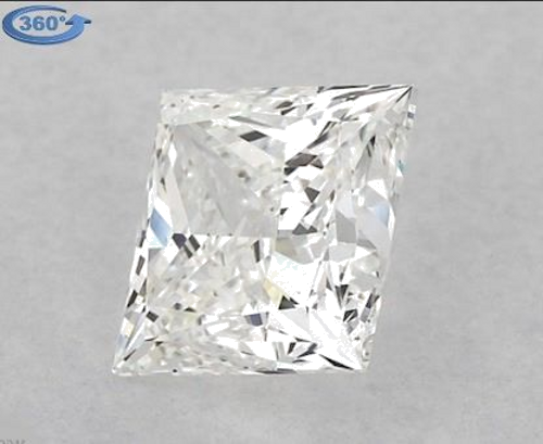 0.9 carat I-VS2 Natūralus Princess Deimantas (1)