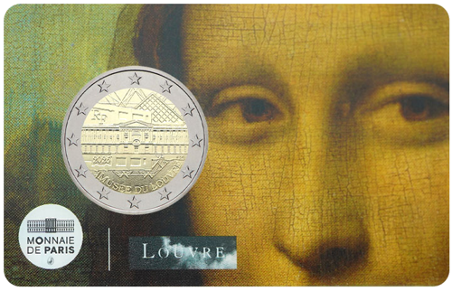 2025 France Louvre 2 Euro BU Coin (1)