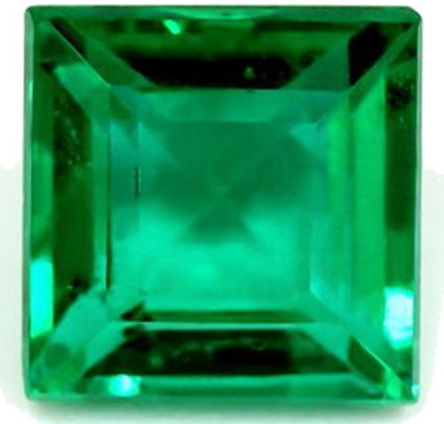 1.2 carat GREEN Square Smaragdas (1)