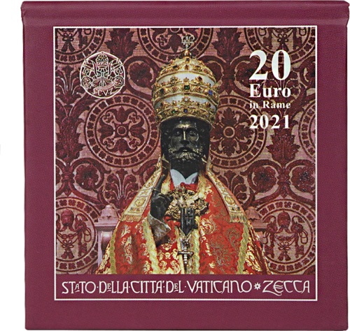 2021 Vatikāna Sv. Pēteris 20 eiro monēta (5)