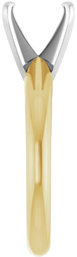 Sužadėtuvių Žiedas „Light Solitaire“ 585 Baltojo Ir Geltonojo Aukso Square 6.5mm (4)