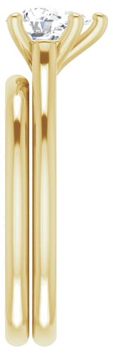 Sužadėtuvių Žiedas „Solitaire“ 585 Geltonojo Aukso Pear Shape 7mm x 5mm (9)