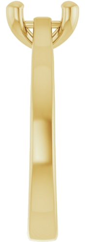 Sužadėtuvių Žiedas „Solitaire“ 585 Geltonojo Aukso Oval 8mm x 6mm (4)