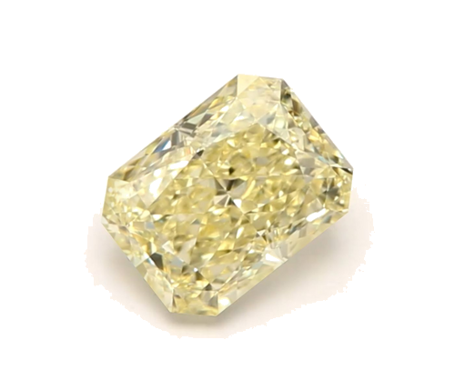 0.5 carat Fancy Light  Yellow-VS2 Natūralus Radiant Deimantas (1)