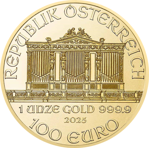 1 oz Austrijas Filharmonija 2025 Zelta monēta (2)