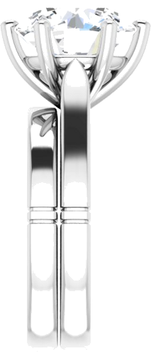 Sužadėtuvių Žiedas „Solitaire“ 950 Platinos Round 11mm (9)