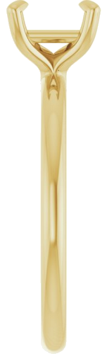 Sužadėtuvių Žiedas „Solitaire“ 585 Geltonojo Aukso Square 5.5mm (4)