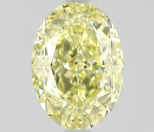 0.8 carat Fancy Light Yellow-VVS2 Natūralus Oval Deimantas (1)
