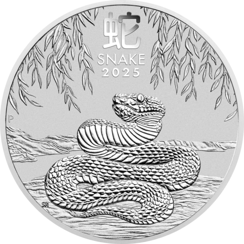 1/2 oz Gyvatės metai 2025 (Lunar III) Australija sidabrinė moneta (1)