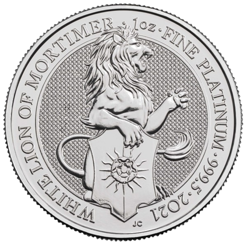 1 oz White Lion 2021 Queen's Beast Platinum coin (1)