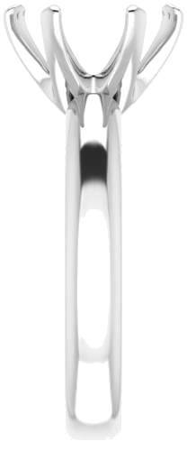 Sužadėtuvių Žiedas „Solitaire“ 585 Baltojo Aukso Round 10mm (4)