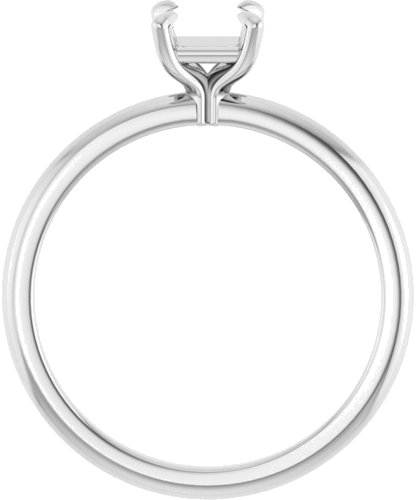 Sužadėtuvių Žiedas „Solitaire“ 585 Baltojo Aukso Square 4.5mm (2)