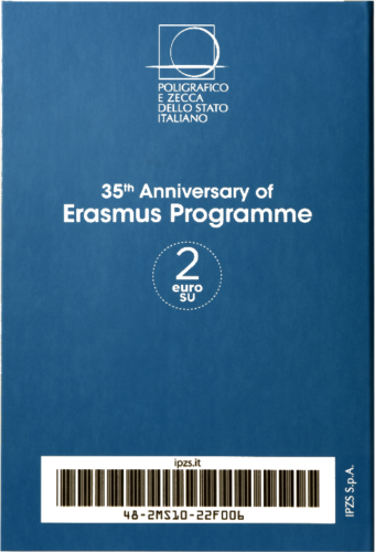 2022 Itālija Erasmus 35. gadadienai veltīta 2 eiro BU monēta (7)