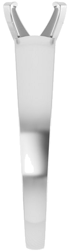 14K White 7 mm Round Solitaire Engagement Ring Mounting (4)