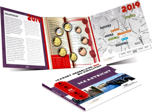 2019 Холандия BU Комплект евро монети Маастрихт (2)