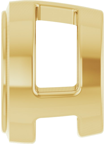 18K Yellow 4.8 mm Round Slide Pendant Mounting (3)