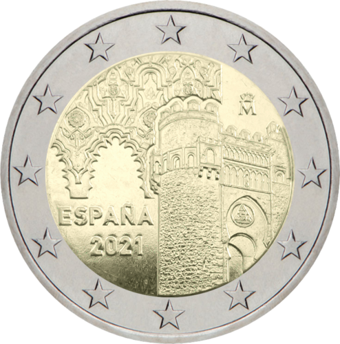 2021 Spain Toledo architecture 2 euro coin (1)