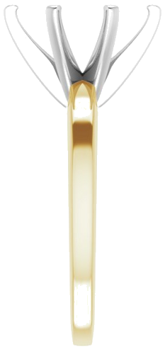 Sužadėtuvių Žiedas „Solitaire“ 585 Baltojo Ir Geltonojo Aukso Oval 11mm x 9mm (4)