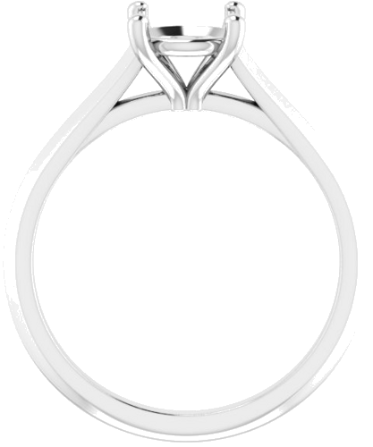 Sužadėtuvių Žiedas „Solitaire“ 585 Baltojo Aukso Round 7mm (2)