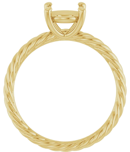 Sužadėtuvių Žiedas „Solitaire“ 585 Geltonojo Aukso Oval 9mm x 7mm (2)