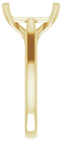 14K Yellow 11x9 mm Emerald Engagement Ring Mounting (4)