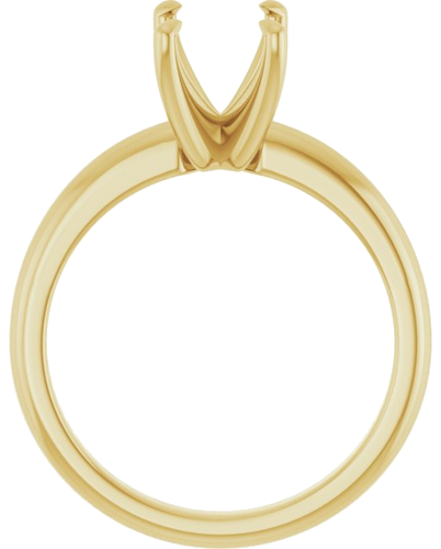 Sužadėtuvių Žiedas „Solitaire“ 585 Geltonojo Aukso Emerald 8mm x 6mm (2)