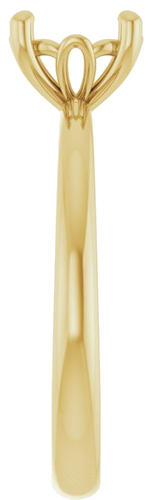 Sužadėtuvių Žiedas „Solitaire“ 585 Geltonojo Aukso Round 7mm (4)