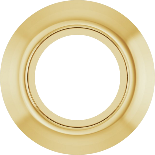 14K Yellow 3.8 mm Round Bezel-Set Slide Pendant Mounting (1)