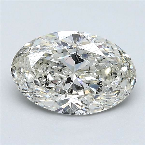 1.5 carat J-SI2 Natūralus Oval Deimantas (1)
